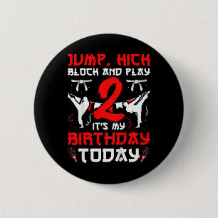 Badge Rond 5 Cm Karaté 2 Anniversaire Karate 2 Anniversaire Annive