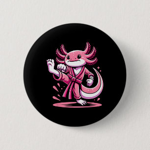 Badge Rond 5 Cm Karate Axolotl Martial Arts Taekwondo Kickboxe F