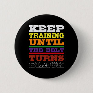 Badge Rond 5 Cm Karate Black Belt Entraînement Japonais Martial Ar