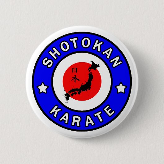 Badge Rond 5 Cm Karaté de Shotokan (Devant)