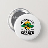 Badge Rond 5 Cm Karate Kid - Miyagi-do (Devant & derrière)