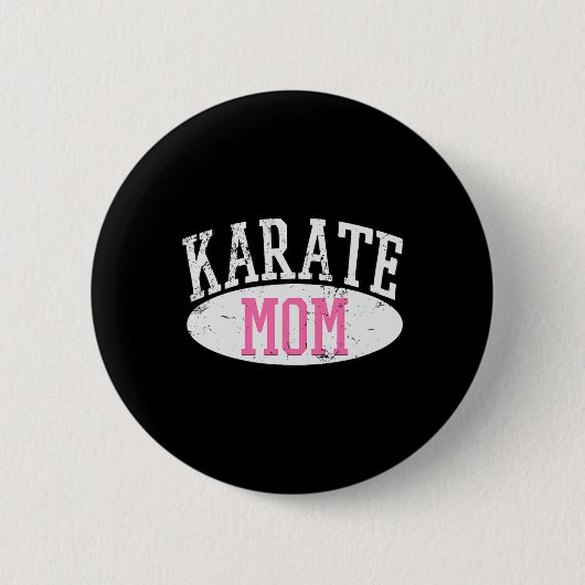 Badge Rond 5 Cm Karate Maman 2 (Devant)
