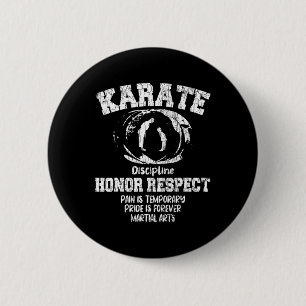 Badge Rond 5 Cm Karate Martial Arts Définition Funny Black Belt Gr