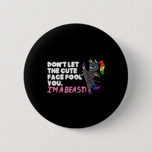 Badge Rond 5 Cm Karate Ninja Unicorn mignonne Visage Beast Taekwon