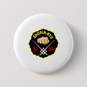 Badge Rond 5 Cm Karate Shorin Ryu Style Matsubayashi Kanji T-shirt