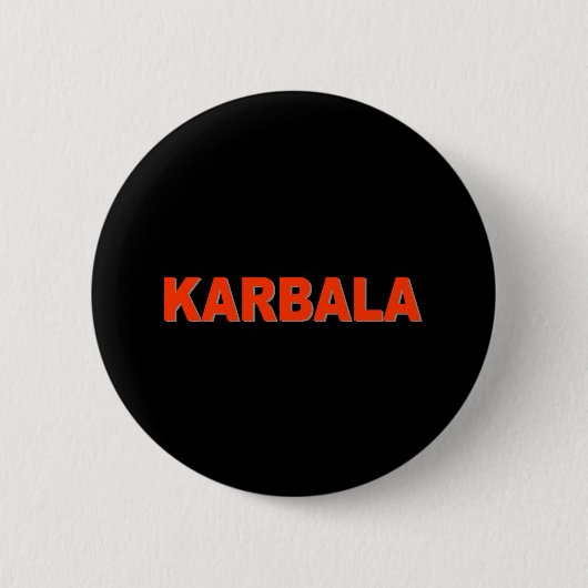 Badge Rond 5 Cm Karbala (Devant)