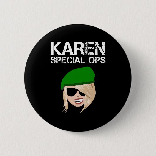 Badge Rond 5 Cm Karen Opérations spéciales (Devant)