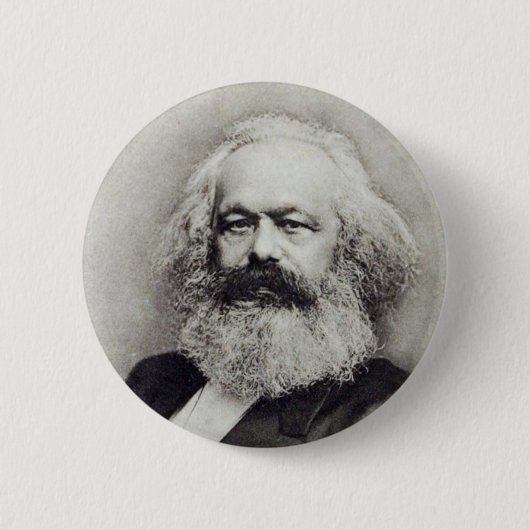 Badge Rond 5 Cm Karl Marx (Devant)