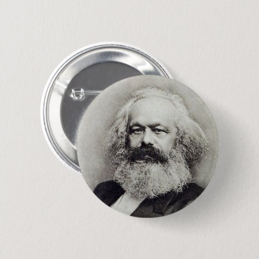 Badge Rond 5 Cm Karl Marx (Devant & derrière)