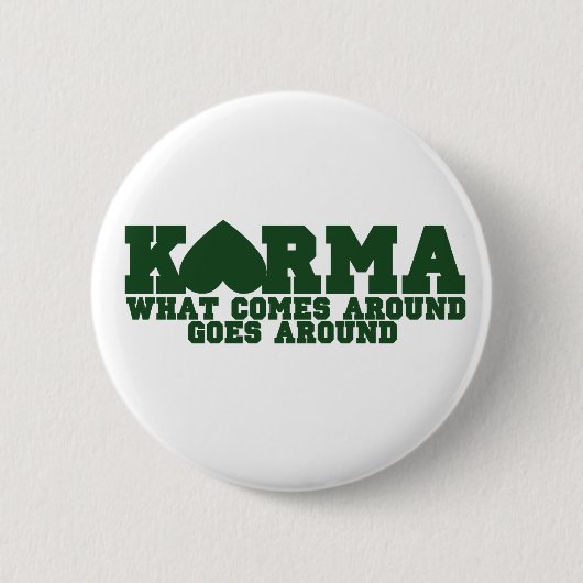 Badge Rond 5 Cm Karma (Devant)
