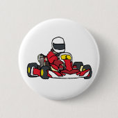 Badge Rond 5 Cm Karting (Devant)