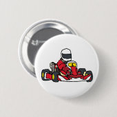 Badge Rond 5 Cm Karting (Devant & derrière)