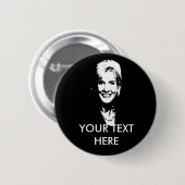 BADGE ROND 5 CM KATHLEEN SEBELIUS (Devant & derrière)