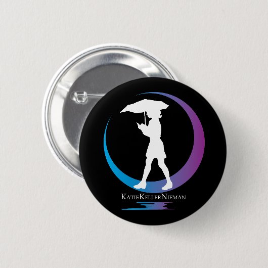 Badge Rond 5 Cm Katie Keller-Nieman Logo Branded Button (Devant & derrière)