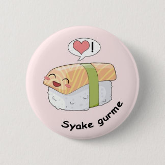Badge Rond 5 Cm Kawaii de sushi
