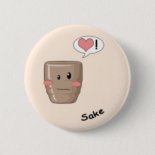 Badge Rond 5 Cm Kawaii de sushi (Devant)