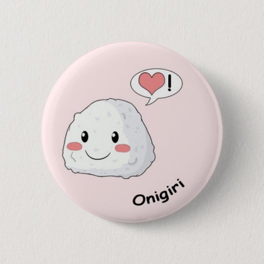 Badge Rond 5 Cm Kawaii de sushi (Devant)