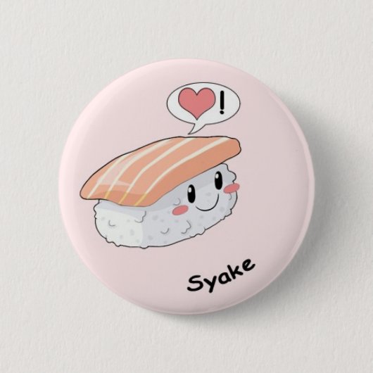 Badge Rond 5 Cm Kawaii de sushi (Devant)