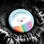 Badge Rond 5 Cm Kawaii Grmpy Cloud et Rainbows<br><div class="desc">Bouton Grumpy Kawaii Cloud et Rainbows - Cette conception de bouton est spécialement faite pour les gens pas si brillants-heureux,  vous savez qui vous êtes. Dites simplement non à la positivité toxique avec un sourire sur votre visage avec ce bouton hilarant de nuage de style kawaii.</div>