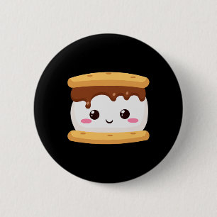 Badge Rond 5 Cm Kawaii Groupe Halloween Costume Party S'mores Sand