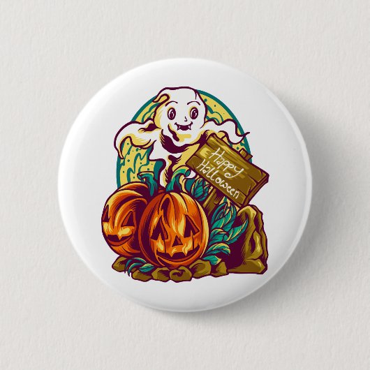 Badge Rond 5 Cm kawaii halloween (Devant)