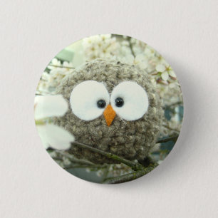Badge Rond 5 Cm Kawaii Oliver le hibou