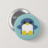 Badge Rond 5 Cm kawaii penguin sueur tweety (Devant & derrière)