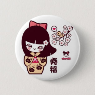 Badge Rond 5 Cm Kawaii peu d'insigne