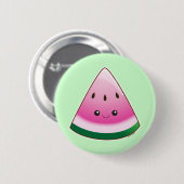 Badge Rond 5 Cm Kawaii Watermelon (Devant & derrière)