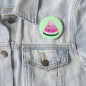 Badge Rond 5 Cm Kawaii Watermelon (En situation)