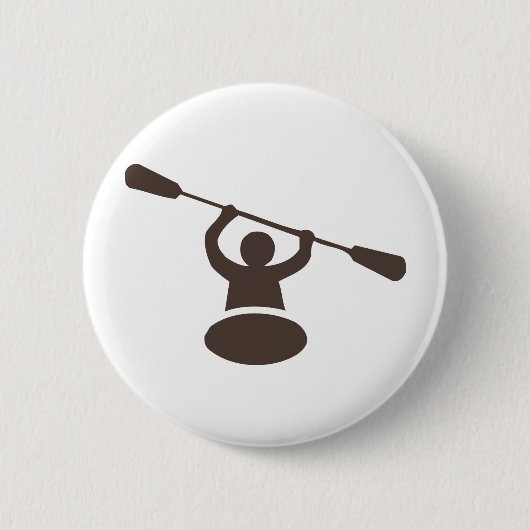 Badge Rond 5 Cm Kayak (Devant)
