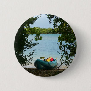 Badge Rond 5 Cm Kayaking aux îles Virgin