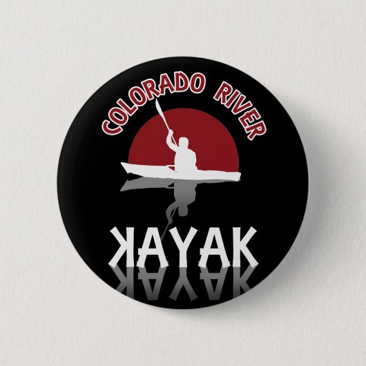 Badge Rond 5 Cm Kayaking Colorado River - Kayak (Devant)
