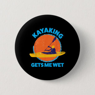 Badge Rond 5 Cm Kayaking M'Amuse Humide Halloween Noël Kayak