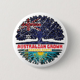 Badge Rond 5 Cm Kazakh Australie