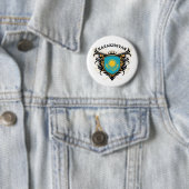 Badge Rond 5 Cm Kazakhstan (En situation)