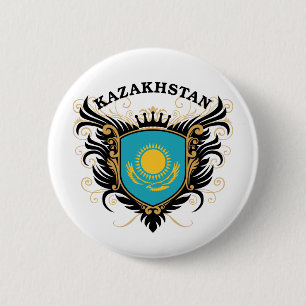 Badge Rond 5 Cm Kazakhstan