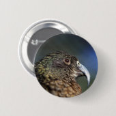 Badge Rond 5 Cm Kea néo-zélandais, perroquet alpin (Devant & derrière)