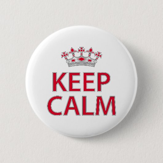 Badge Rond 5 Cm Keep calm (Devant)