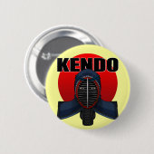 Badge Rond 5 Cm Kendo men1 (Devant & derrière)