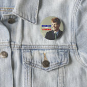 Badge Rond 5 Cm Kennedy est le remède (En situation)