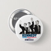 Badge Rond 5 Cm Kennedy pour le Sénat américain (Devant & derrière)