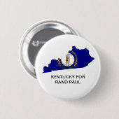 BADGE ROND 5 CM KENTUCKY POUR RAND PAUL SENATE BUTTON (Devant & derrière)