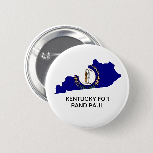 BADGE ROND 5 CM KENTUCKY POUR RAND PAUL SENATE BUTTON (Devant & derrière)