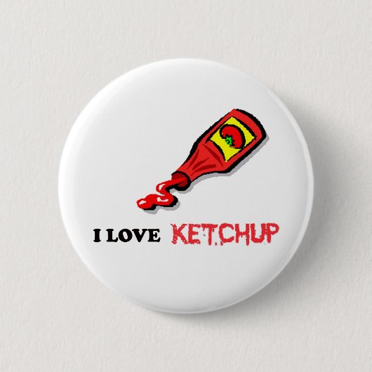 Badge Rond 5 Cm ketchup (Devant)