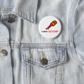 Badge Rond 5 Cm ketchup (En situation)