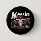 Badge Rond 5 Cm Kevin Magnussen, pilote de Formule 1, KMAG20 (Devant)
