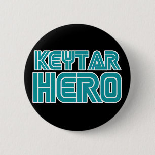Badge Rond 5 Cm Keytar Hero Gamer meilleur vendeur