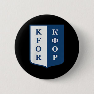 Badge Rond 5 Cm Kfor Kosovo Force Opération conjointe de maintien