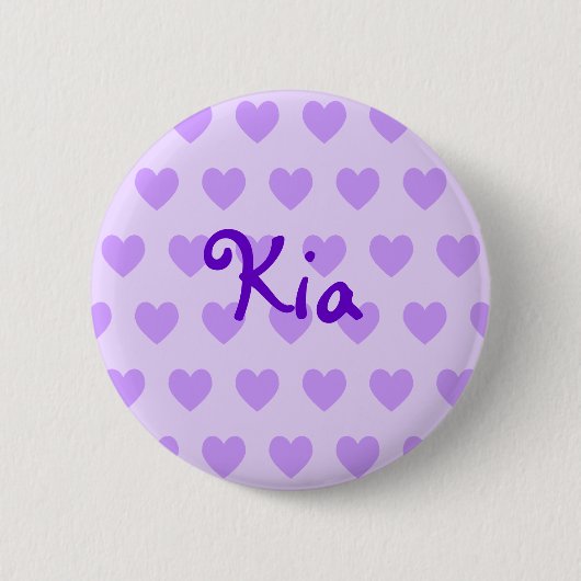 Badge Rond 5 Cm Kia en violet (Devant)